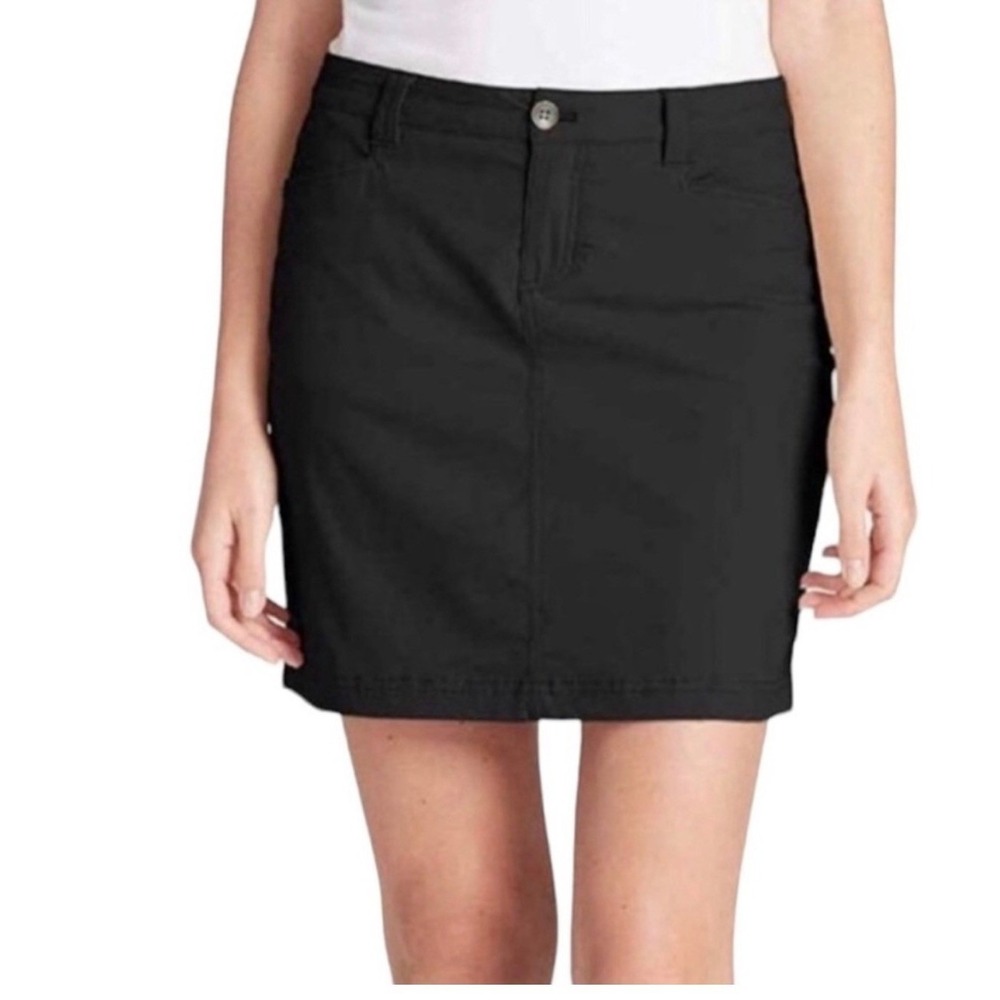 Eddie Bauer Black Adventurer  Skort Women Size 16 ‎ Active Hiking Golf Mini